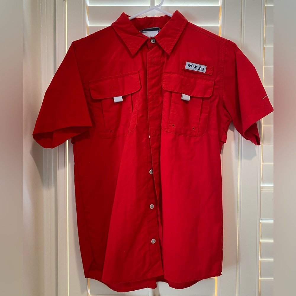 Boys L Columbia PFG shirt